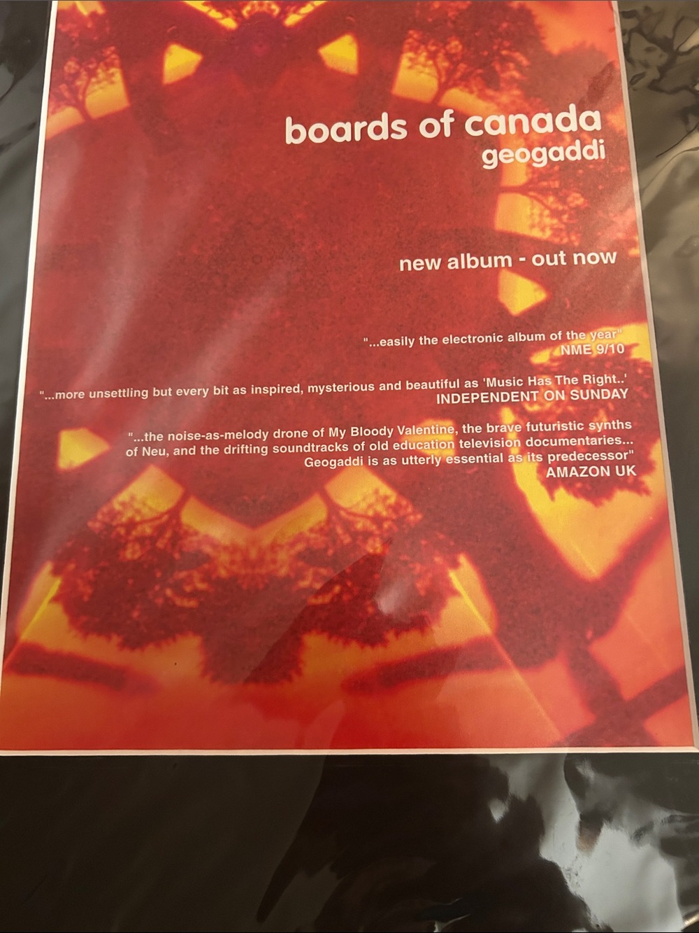 Boards of Canada Geogaddi Poster - Red & Orange Artwork - Picture 3 of 5